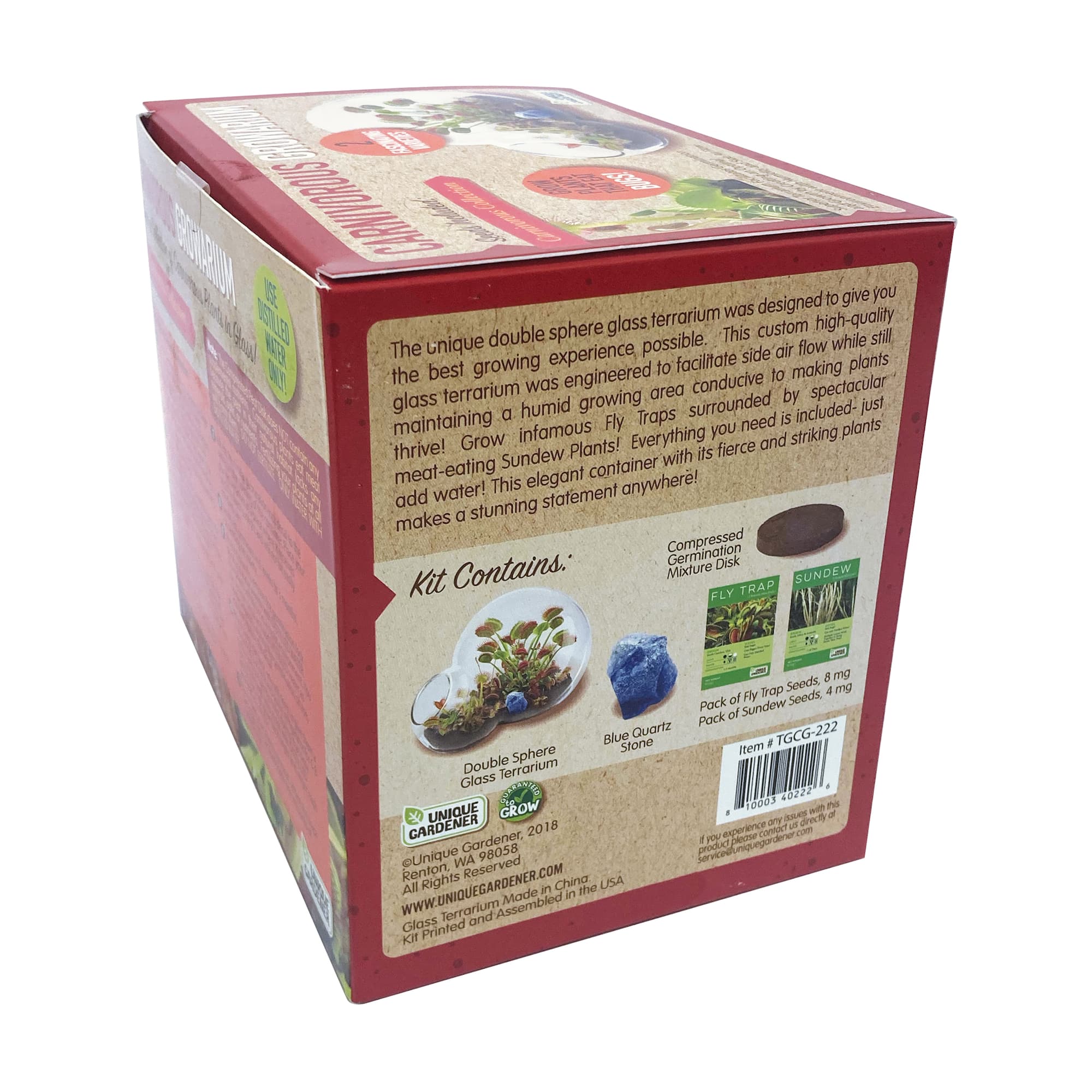 Double Sphere Glass Terrarium - Carnivorous Growarium